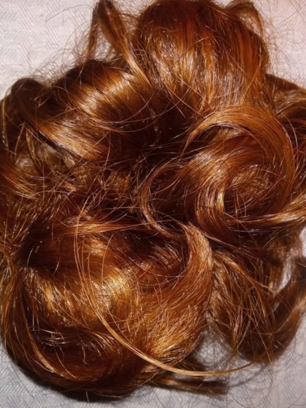 Brown/Auburn Bun Hairpiece New